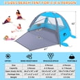 thumbnail image 2 of Carpa de Playa Happy Travel con Protección UV UPF 50+ para 6 Personas, 2 of 7