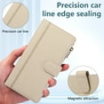 Compatible with iPhone 16 Wallet Case and Wrist Strap Protector PU