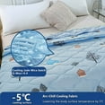 thumbnail image 6 of Hiroekza Cotton Twin Cooling Comforter Summer Throw Blanket for Hot Sleepers Dormitory - Skin-friendly Breathable Lightweight Printed Summer Quilt, 6 of 8