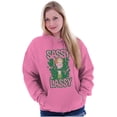 thumbnail image 3 of Retro Cartoon St Paddys Sassy Lassy Hoodie Sweatshirt Women Brisco Brands 5X, 3 of 4