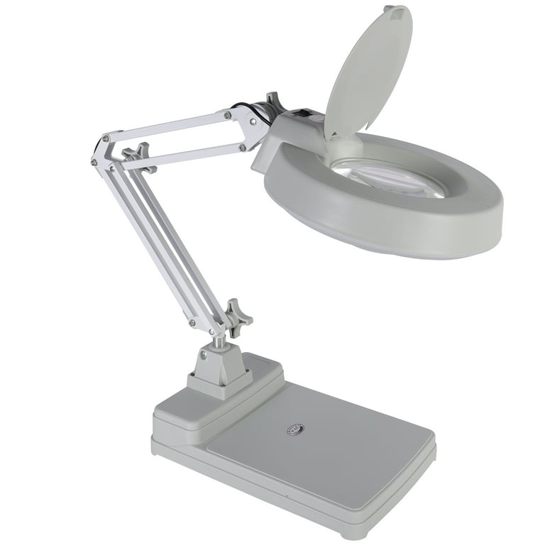 3X 100mm 10X 20mm multifunction clip-on desk Illuminating Magnifier reading  led lamp - AliExpress