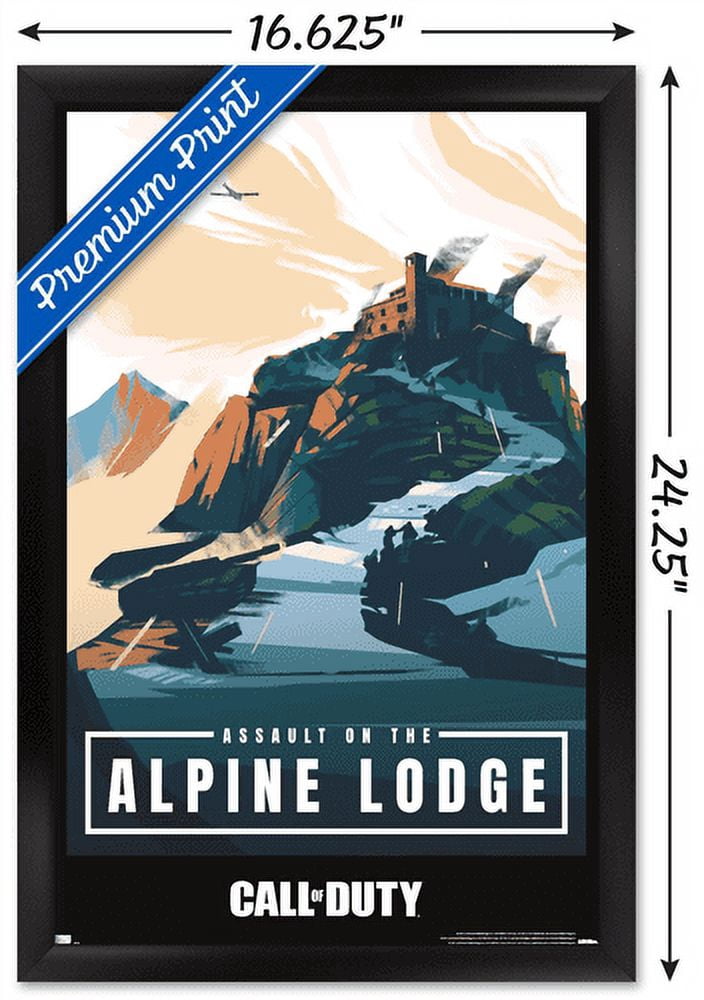 Call of Duty: Vanguard - Alpine Lodge Wall Poster, 14.725" x 22.375", Framed
