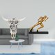 thumbnail image 2 of Escultura de pared de calavera,Estatua de resina con cabeza de vaca para decoración de pared y hogar,Adornos de diseño de patrón de decoración de pared de cabeza de vaca,Estatua del, 2 of 8