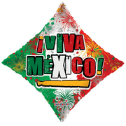18" VIVA MEXICO Balloon • Party Supplies Decorations Foil Mylar Balloon