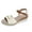 White, variant on Womens Platform Sandals Women's Summer Size Wedge Fish Mouth Roman Sandals Brown 36