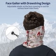 thumbnail image 4 of Neck Gaiter Face Cover Scarf, Cartoon Santa and Reindeer Soft Face Sun Mask Cover Scarf Headband Cooling Sweat Absorbing Bandanas Hiking Cycling Running, 4 of 7