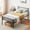 Black, variant on Twin Size Bed Frame with Iron-Art Sweet Heart Headboard, Metal Platform Bed Frame for Girls and Boys, No Box Spring Needed, Easy Assembly, Pink