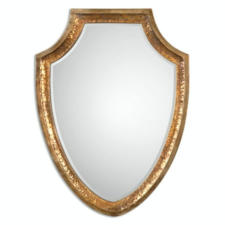34 75 Lorenzo Two Tone Gold And Silver Hammered Metal Framed Shield 34 75 Lorenzo Two Tone Gold And Silver Hammered Metal Framed Shield Wall Mirror Com