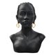 thumbnail image 1 of Exquisita escultura de busto de mujer africana, resina, cabeza de dama, Cabello Negro Sunnimix Escultura de resina, 1 of 7