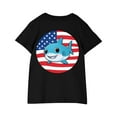 thumbnail image 4 of YABCSAZ 4th of July Baby Boys Girls Outfits Short Sleeve Tops Summer Casual T-Shirts American Flag Star Shirts Toddler Kids Patriotic Clothes Unisex Tops Independence Day Tops 7 Years, 4 of 8
