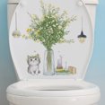 thumbnail image 5 of Etiqueta de la pared de flores en maceta Etiqueta de la pared de la etiqueta engomada adorable del gato para L, 5 of 5