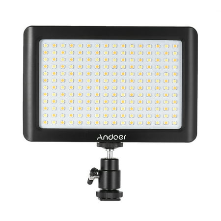 Andoer Mini Portable Dimmable Studio Video Photography LED Light Panel Lamp 3200K/6000K 192pcs