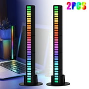 Smart Light Bars, RGB IC Smart LED Lights 32 lamp Beads ARM chip with Various Scene Modes and Music Modes, Bluetooth Color Light Bar, (2PCS)
