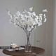 thumbnail image 2 of Jarrón transparente con flores de cerezo artificiales for sala de estar, arreglo decorativo for interiores, 2 of 5