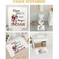 thumbnail image 4 of 4 Pcs Shower Curtain Sets with Non-Slip Rugs, Toilet Lid Cover, Bath Mat Christmas Car Black It's The Most Wonderful Time of The Year Bathroom Decor Waterproof Shower Curtain with 12 Hooks, 4 of 9