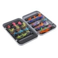thumbnail image 2 of 24pcs / Set Artificial Cebo Seco Pesca con Mosca Ganchos Moscas Surtido Señuelo Kit, 2 of 8