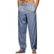 thumbnail image 2 of Pantalones casuales holgados de pierna recta para hombre, de longitud completa, con bolsillo frontal plisado doble., 2 of 4