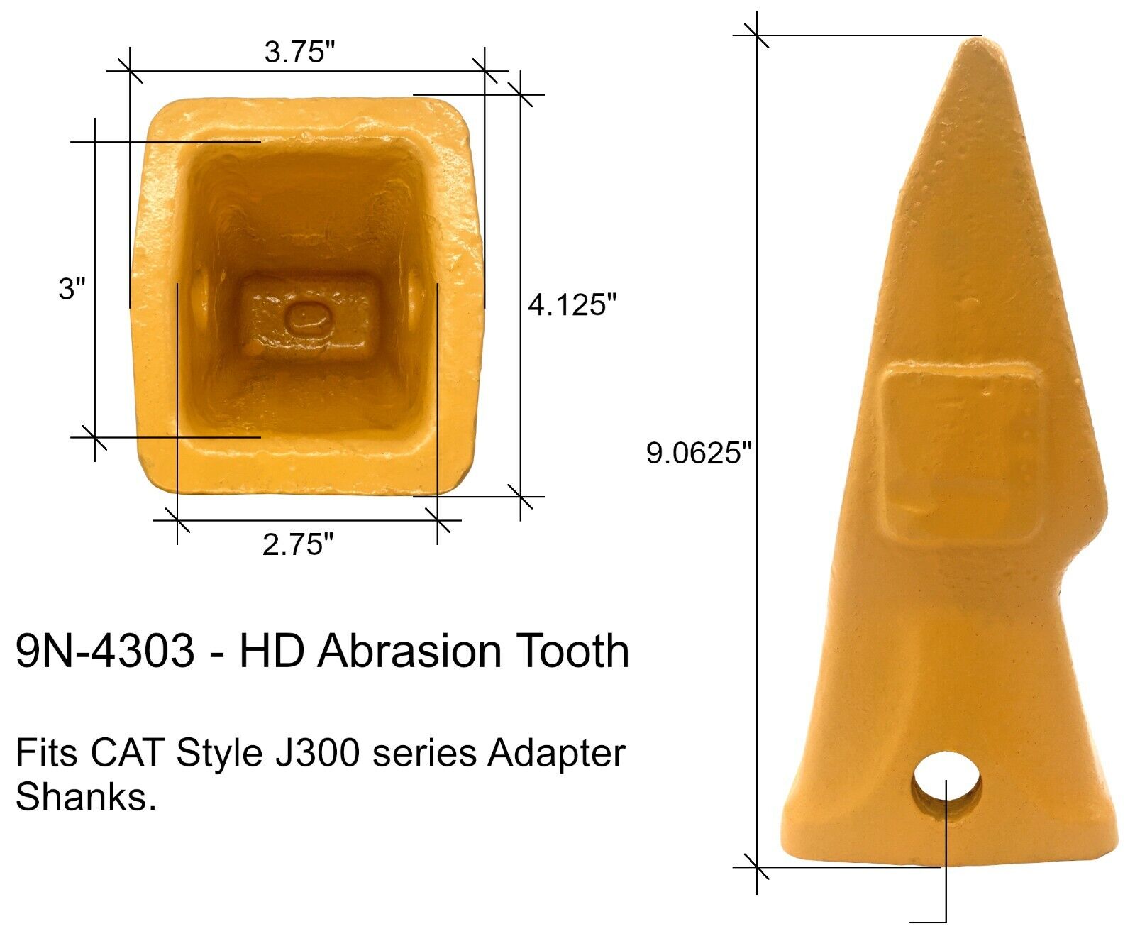 6-Pack Cat Style J200 Teeth & Keepers – 1U3202 Bucket Teeth For Caterpillar/John Deere Excavators