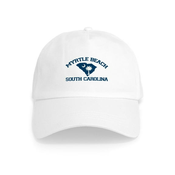 CafePress - Myrtle Beach SC Cap - Adjustable 100% Brushed Unisex Casual Cotton Baseball Cap, Beige, 1