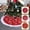 Golden Elk, variant on Jinswick Christmas Tree Skirt,36 inch Red Merry Christmas Tree Skirt with Gold Snowflake Faux Fur Christmas Decorations,Xmas Tree Base Mat for Indoor Outdoor Holiday New Year Party Home Decorations