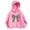 Pinks, variant on Girls' Leopard Bow Graphic Pullover Hooded Sweatshirt, Long Sleeve Relaxed‑Fit Kids Hoodie, Casual Printed Tops for Daily Play and Cool‑Weather Outdoor Activities Pink 5-6T