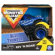 Monster Jam, Official Blue Thunder Rev'N Roar Monster Truck, 1:43 Scale