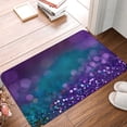 thumbnail image 5 of Fotbe Extra Durable Door Mat - Dirt Trapping Outdoor Welcome Mats - Non-Slip Outdoor Door Mats - Low Profile Front Door Mat - Indoor (16" x 24", Purple and Green Glitter ), 5 of 9