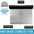 thumbnail image 3 of Zulay Kitchen  ZULB07PB3Z9H4 Zulay Bench Scraper, Rectangular - Black / With Logo, 3 of 6