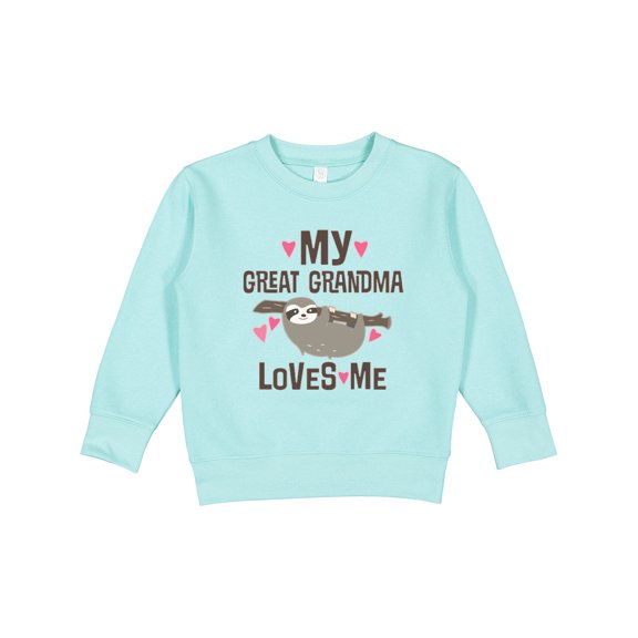 Inktastic My Great Grandma Loves Me Toddler Sweatshirt