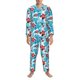 thumbnail image 3 of Fotbe Hawaiian Style Pijama de Hombre con Estampado de Manga Larga, Conjunto de 2 Piezas, Ropa de Dormir Suave y Cómoda con Bolsillos-XX-Large, 3 of 7