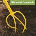 thumbnail image 4 of Garden Hand Tiller Claw Twist Tiller Soil Loosener Lawn Aerator Loosen Garden Bed and Plant Box Cultivator Garden Tools, 4 of 6
