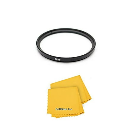 52mm High Definition Enhancing 6-Point Star Cross Filter for Fujifilm 35mm f/1.4 XF R Lenses + CT Microfiber Cleaning Cloth