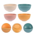 thumbnail image 2 of OUNONA Reusable Bowls for Kitchen Made of Synthetic Material in Assorted Colors 4 Pcs 6.3 Inches, 2 of 7