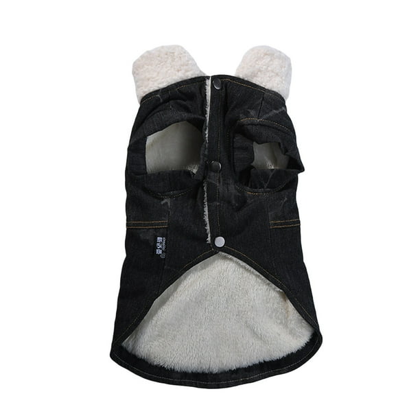 Ropa de mascotas con engrosado algodón abrigo suave mascotas ropa pequeña disfraces chaquetas elegante hermosa decoración para el frío otoño invierno negro xl Inevent PT000684-11