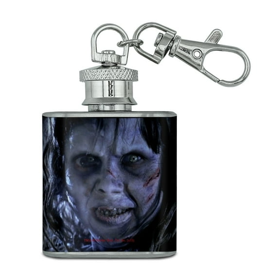 The Exorcist Regan Character Stainless Steel 1oz Mini Flask Key Chain