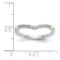 thumbnail image 7 of 14K White Gold Ring Band Wedding Diamond Round , Size 5, 7 of 7