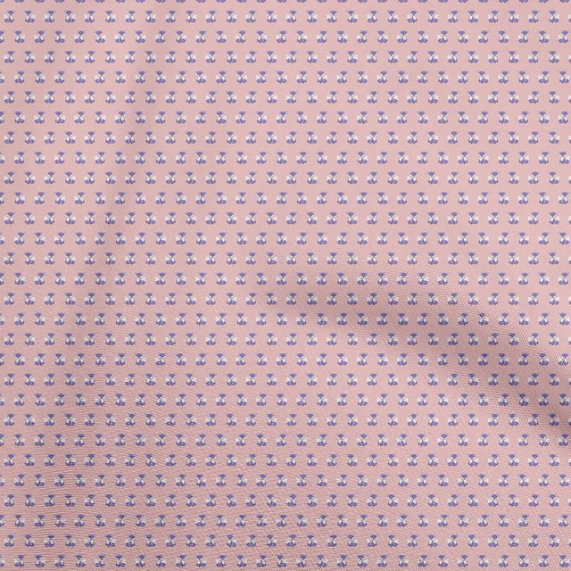 oneOone Viscose Chiffon Light Pink Fabric Animal Sewing Material Print Fabric By The Yard 42 Inch Wide