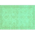 thumbnail image 1 of Ahgly Company Machine Washable Indoor Rectangle Abstract Turquoise Blue Modern Area Rugs, 2' x 5', 1 of 4