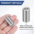 thumbnail image 2 of Uxcell 8Pcs espaciadores de acero inoxidable M39 0.24" ID x 0.55" OD x 0.98" L para tornillos y pernos, 2 of 6