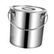 thumbnail image 5 of Cubo de acero inoxidable con tapa y asa, olla multifuncional para sopa para alimentos y 12 litros, 5 of 9
