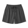 thumbnail image 5 of Cotton Linen Shorts for Women Plus Size Drawstring Elastic Waist Summer Beach Vacation Bermuda Shorts with Pockets,2XL, 5 of 5