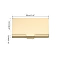thumbnail image 2 of Professional Business Card Holder Aluminum Pocket Credit Card Case, Gold, 2 of 5