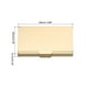 thumbnail image 2 of Soporte de tarjeta de presentación profesional, estuche de aluminio para tarjetas de crédito, dorado, 2 of 5
