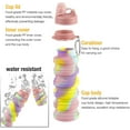 thumbnail image 4 of Botella de agua para niñas a prueba de fugas, sin BPA, plegable, 4 of 5