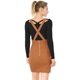 thumbnail image 5 of INSPIRE CHIC Día de San Patricio Falda De Tirantes Rectos De Cintura Alta De Traje De Navidad Para Mujer Marrón XL, 5 of 6