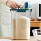 thumbnail image 5 of Tanque de Plástico Transparente, Barril para Almacenar Arroz, Contenedor de Alimentos Doméstico, Caja para Almacenar Granos, Avena, Cereales, Pasta, Harina., 5 of 7