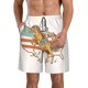 thumbnail image 1 of Balery Vintage Wild West Cowboy Traje de Baño Estilo Hawaiano para Hombre, Shorts de Secado Rápido con Bolsillos-Medium, 1 of 6