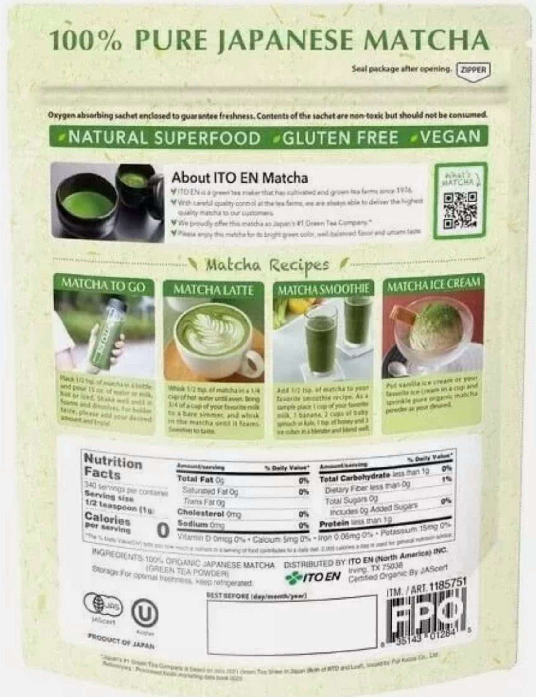 ITOEN 100% Pure Japanese Organic Matcha 12oz (340g)