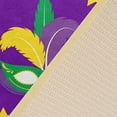 thumbnail image 5 of Coolnut Mardi Gras Door Mats Non-Slip Washable Indoor Outdoor Entrance Welcome Floor Mat for Kitchen Bathroom Bedroom Home Decor,23.6"x15.7", 5 of 6