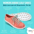 thumbnail image 6 of Margaritaville Golf Shoes, The Birdie, Spikeless Womens Golf Shoe, Ladies Golf Footwear With Rubber Toe Guard and Stability Heel Frame, Lace Up Athletic Shoe, Coral/Grey, Women's 9, 6 of 7